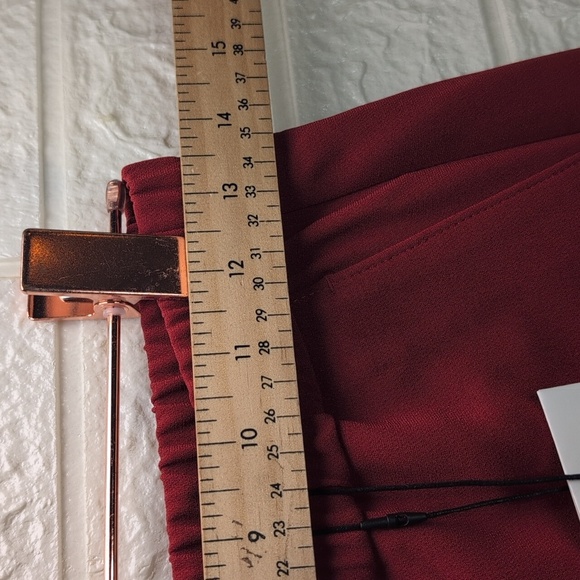 269-NWT Theory Women's Vibrant Red Jogger Pants - Picture 7 of 7